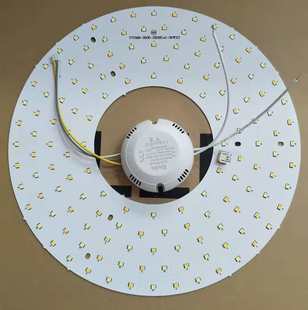 LED三色遥控变光圆 环形吸顶灯改造灯板管灯芯盘贴片包邮高亮白暖