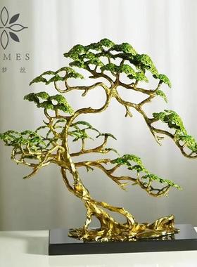 乔迁礼物客厅手工摆件锌合金轻奢