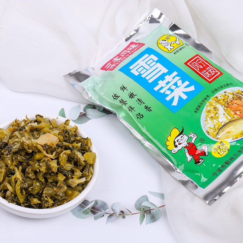 宁波特产三丰可味雪菜咸菜雪里蕻笋丝即食下饭开味菜咸齑小吃咸菜