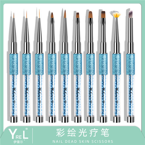 韧性柔软 操作便捷 美甲工具笔套装