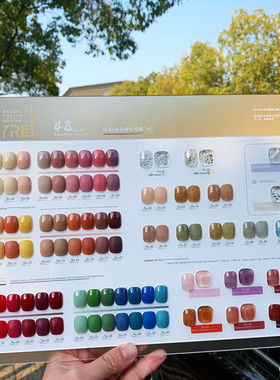 网红美甲甲油胶2024年新款春夏色冰肌透色系48色套装美甲店专用