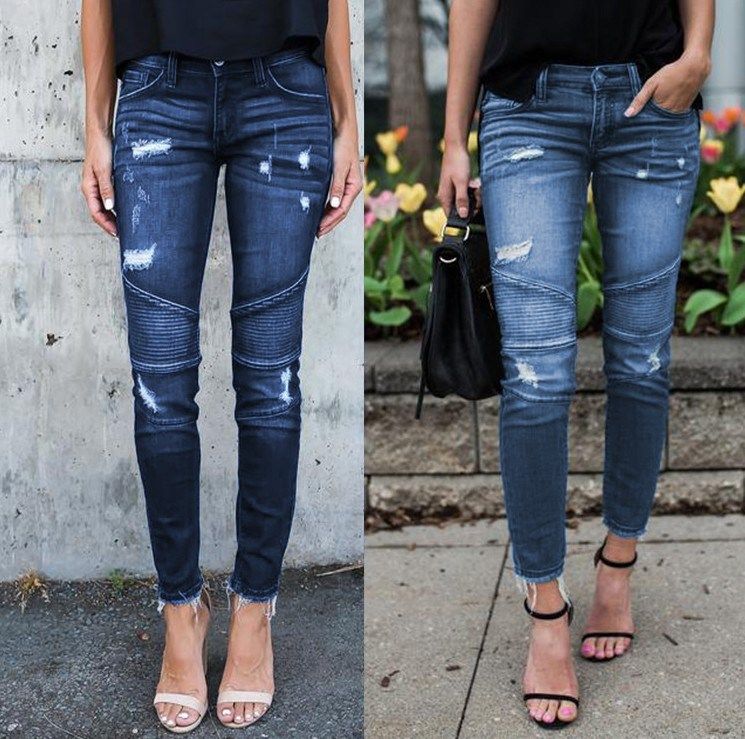 Women's ox pants wash water hole discount jeans women牛仔裤|ruв категории Детская одежда, брюки - от Buy2taobao.com для оказания профессиональной услуги покупки агента Taobao