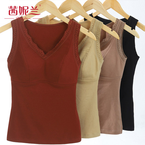 茜妮兰桑蚕丝保暖背心性价比高
