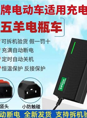 五羊本田电动车电瓶充电器48V12AH60V20AH72V20AH54.6V适配充电器