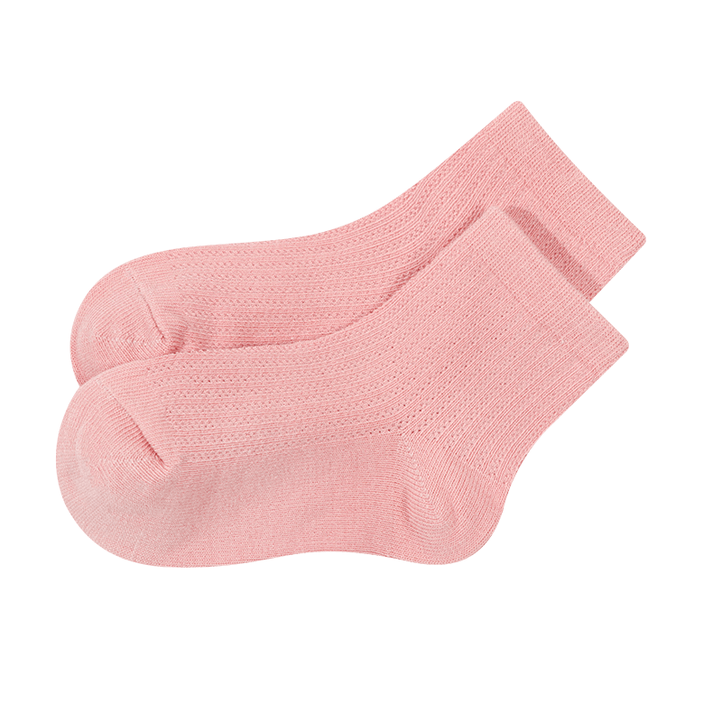 CU/诚棉优品亲肤糖果棉质暗纹提花儿童可爱短袜柔软透气D5238P193