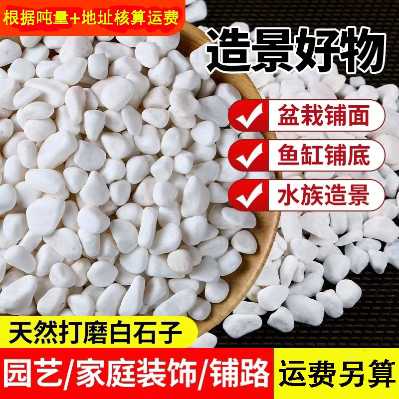 上海庭院白石子造景砾石