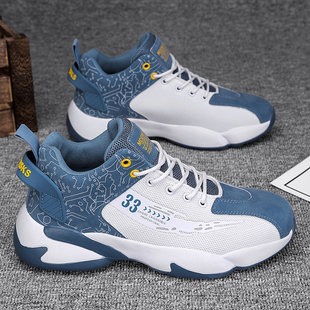 男鞋子2025新款秋季百搭青少年初中学生跑步休闲运动篮球潮鞋春秋