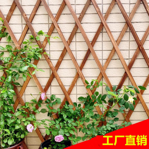 防腐伸缩木栅栏月季蔷薇爬藤架