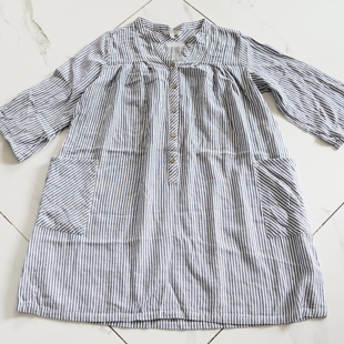 裙B120L84 衬衫 JCC 日系原单双层纱全棉舒适中长款