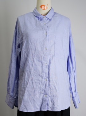 JCC STUDIO日系亚麻人造丝垂感舒适宽松休闲百搭通勤衬衫