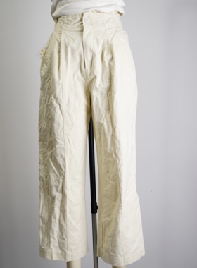 JCC STUDIO日系厚款高腰全棉宽松休闲百搭通勤休闲裤