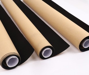 绒布 封面包装 背胶自粘绒布黑色薄绒反面带胶植绒布 音箱家具翻新