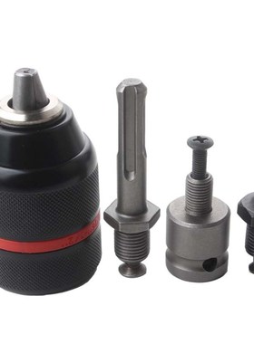 跨境红色条纹全金属电钻夹头2-13mm三爪电动扳手SDS 六角柄夹头