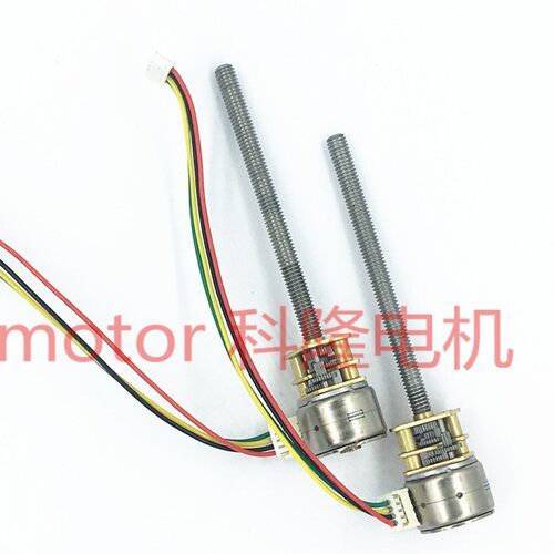 M4粗大螺纹 GM12BY15-M455步进减速电机 金属齿轮微小结构DC5V