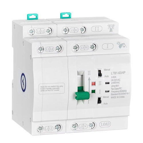 不断电毫秒级ATS双电源自动转换开关110V/220V 家用电源4P 跨境