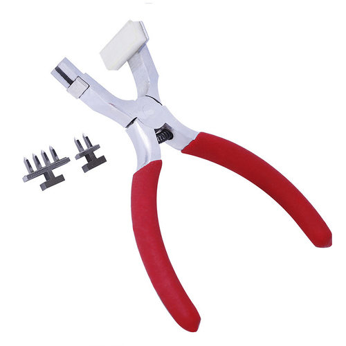 DIY皮革工具 菱斩钳 无声菱钳升级版打孔器 4mm法斩齿 2+4