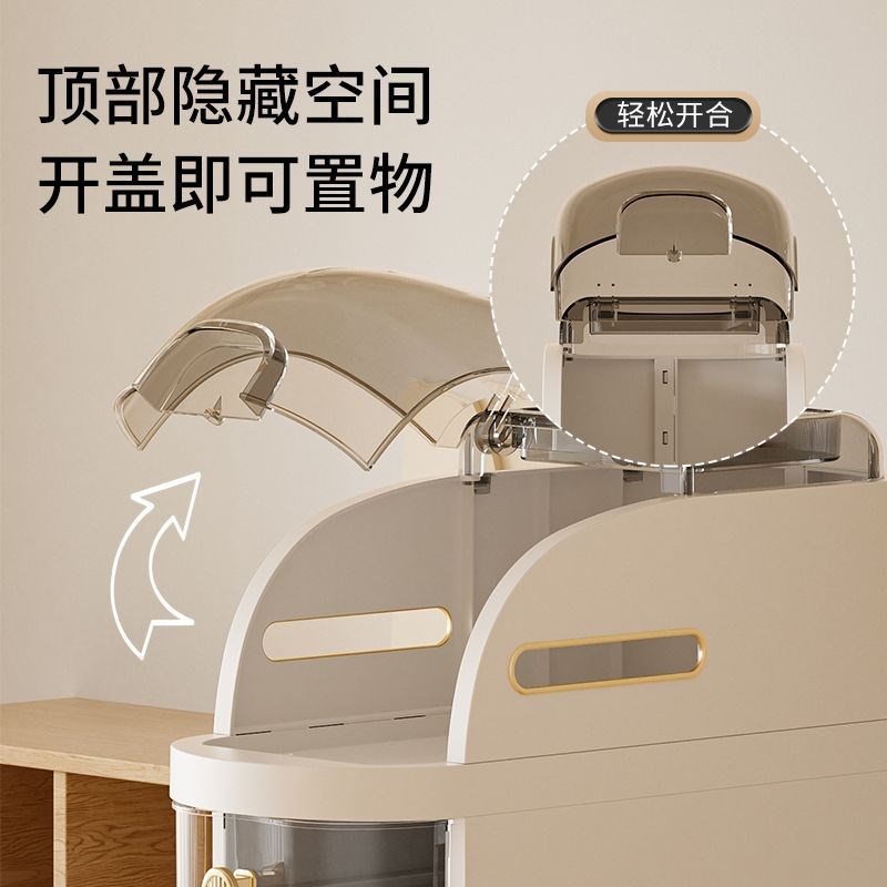 夹缝收纳柜卫生间置物架浴室抽屉式窄缝免安装落地多层置物架轻奢