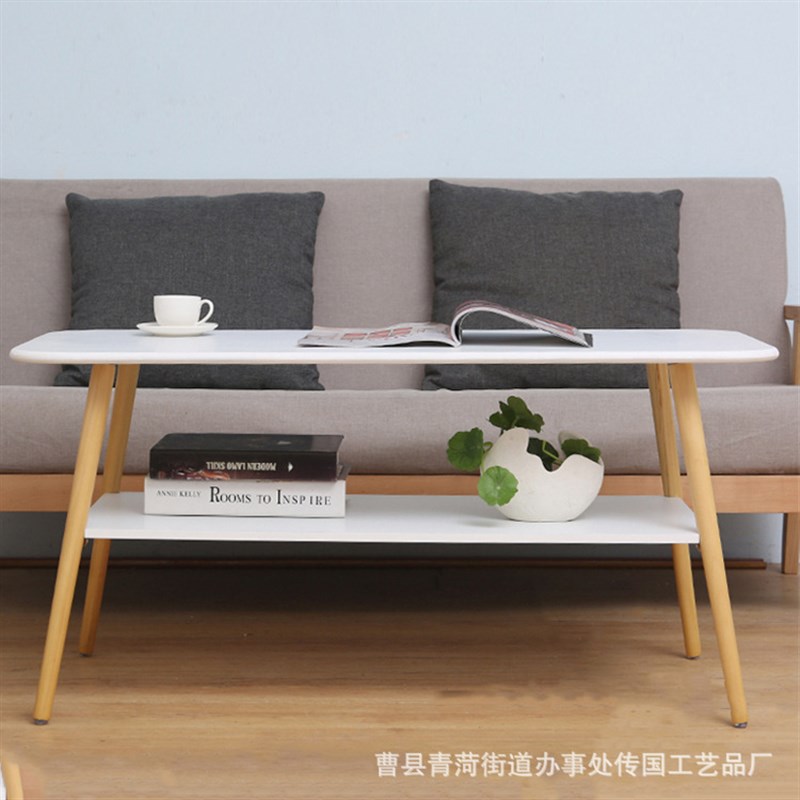 北欧公寓小户型白色长几简约现代客厅烤漆小茶几茶台桌网红小桌子