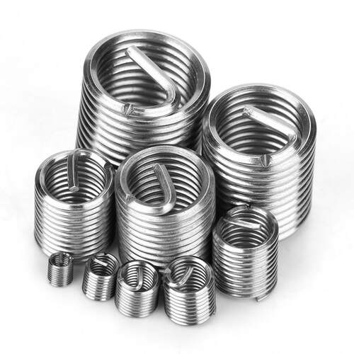 80pcs/套M3-M16螺纹护套SS304钢丝螺套分类套件紧固件不锈钢牙套