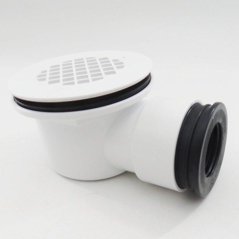 塑料地漏底盆下水器淋浴房防臭地漏ABS侧排90开孔底盆下水器
