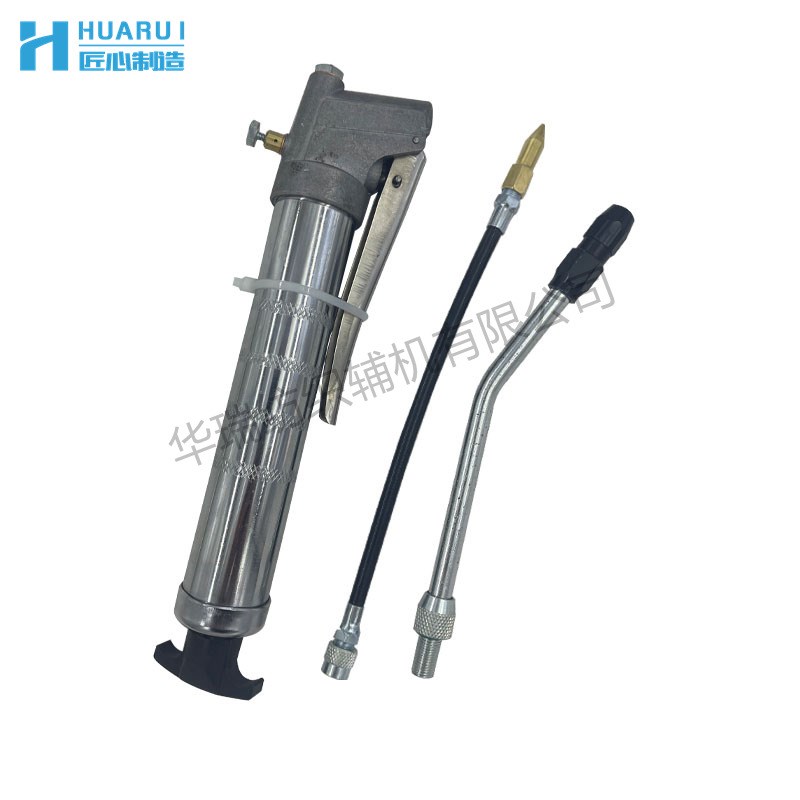 FU206纺织黄油枪细纱梳棉高压黄油枪带油嘴手动带枪管软管注油器