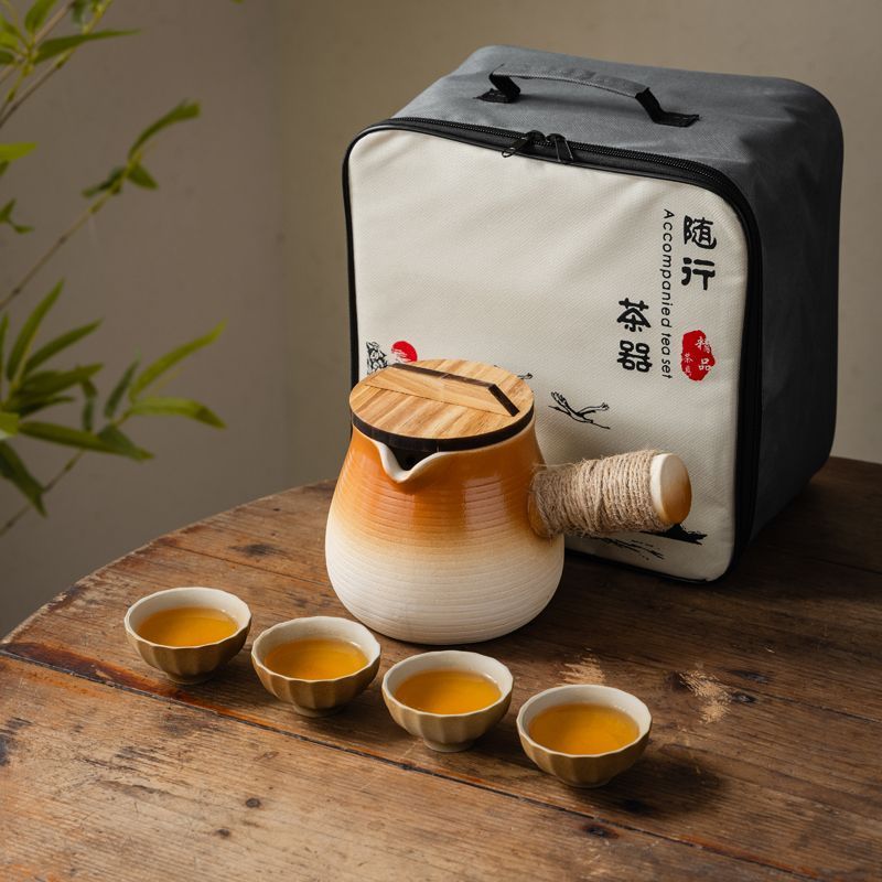 罐罐壶可明火干烧围炉煮茶便携包炒茶大容量烤奶罐煮茶壶陶瓷户外