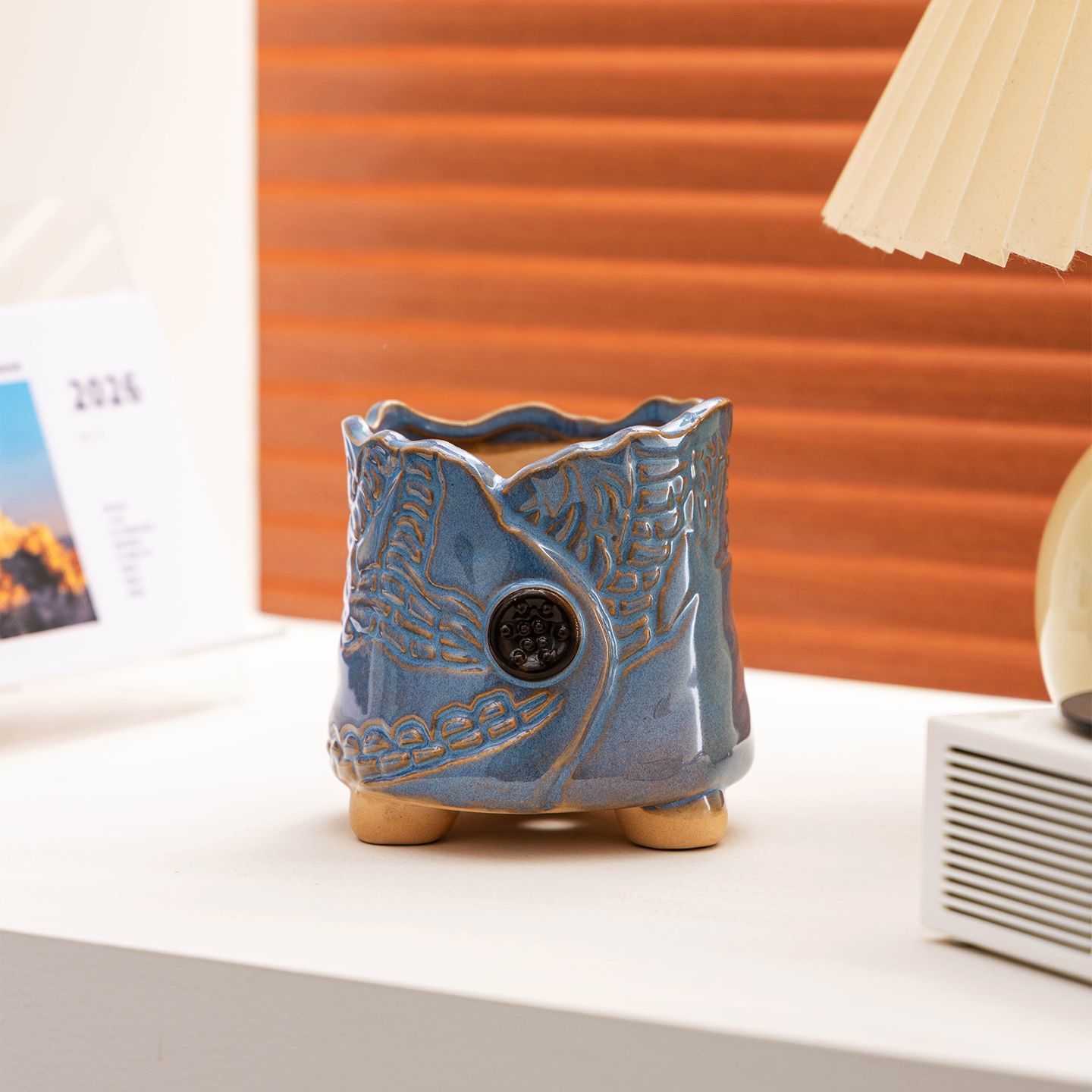 多肉花盆陶瓷透气有孔精美室内桌面装饰高颜值创意个性造型简约