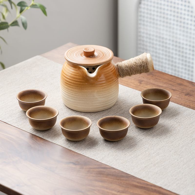 罐罐壶可明火干烧大容量烤奶罐煮茶壶陶瓷围炉煮茶户外便携包炒茶