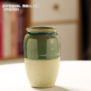两色上冰裂家用多肉花盆圆口瘦高桩陶瓷创意个性简约高筒特价清仓