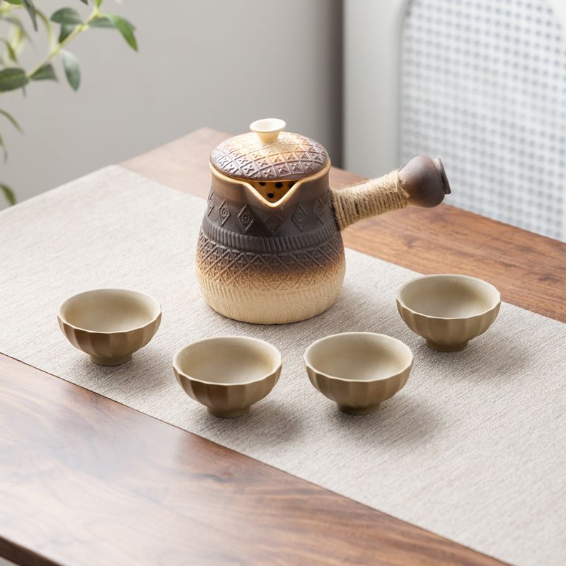 罐罐壶可明火干烧大容量烤奶罐煮茶壶陶瓷围炉煮茶户外便携包炒茶