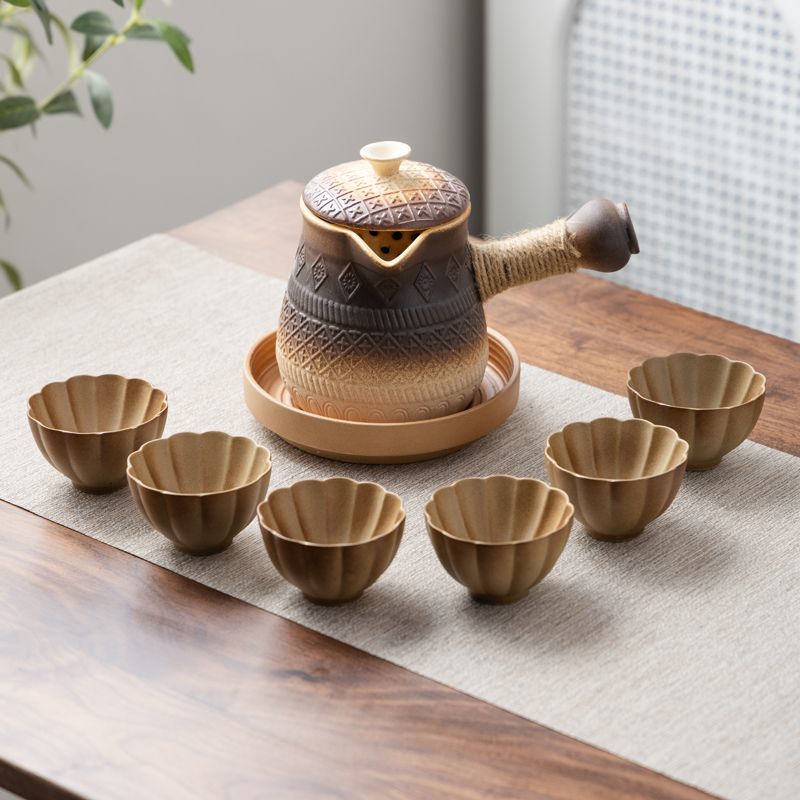 罐罐壶可明火干烧围炉煮茶便携包炒茶大容量烤奶罐煮茶壶陶瓷户外