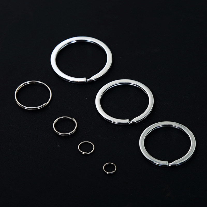 创意不锈钢小号钥匙圈金属防锈坚固钥匙环大号特大号钢圈多尺寸
