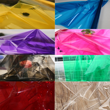 多色透明tpu镜面布料防水液体膜雨衣服装 面料毕业设计创意优于pvc