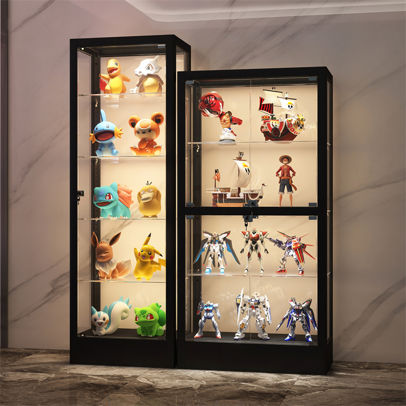 手办展示柜带灯玻璃柜透明乐高陈列柜家用奖品模型展示架玩具柜子在类目 商业/办公家具, 货架/展柜, 精品展柜/陈列柜中 - 来自Buy2taobao.com提供专业的淘宝代购服务