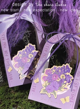 SHARE星野派原创｜花之谷花束丝带装饰可手提订婚领证喜糖盒婚礼