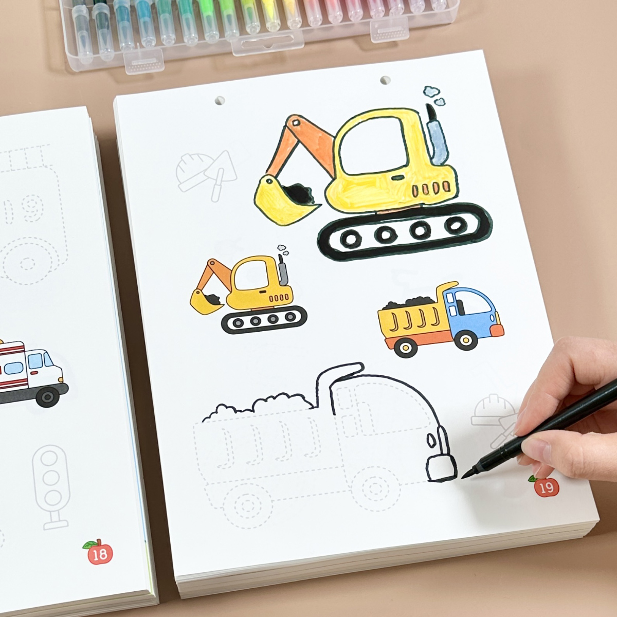 儿童简笔画画本动漫线稿临摹入门