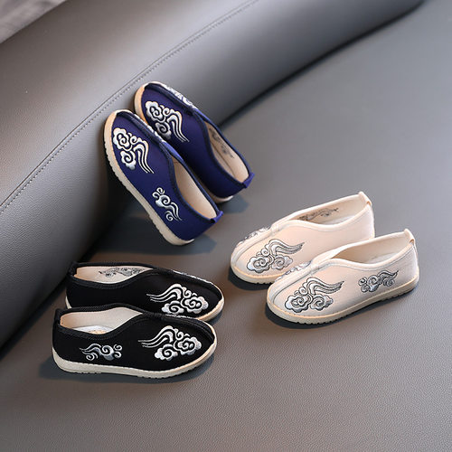 2025年新款男童绣花鞋新款汉服鞋老北京布鞋男童唐装鞋休闲鞋秋季