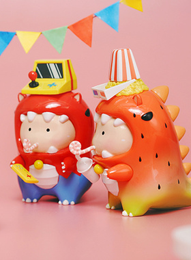 甜味抱抱龙系列盲盒派对潮玩可爱摆件手办网红女生2022新款礼物