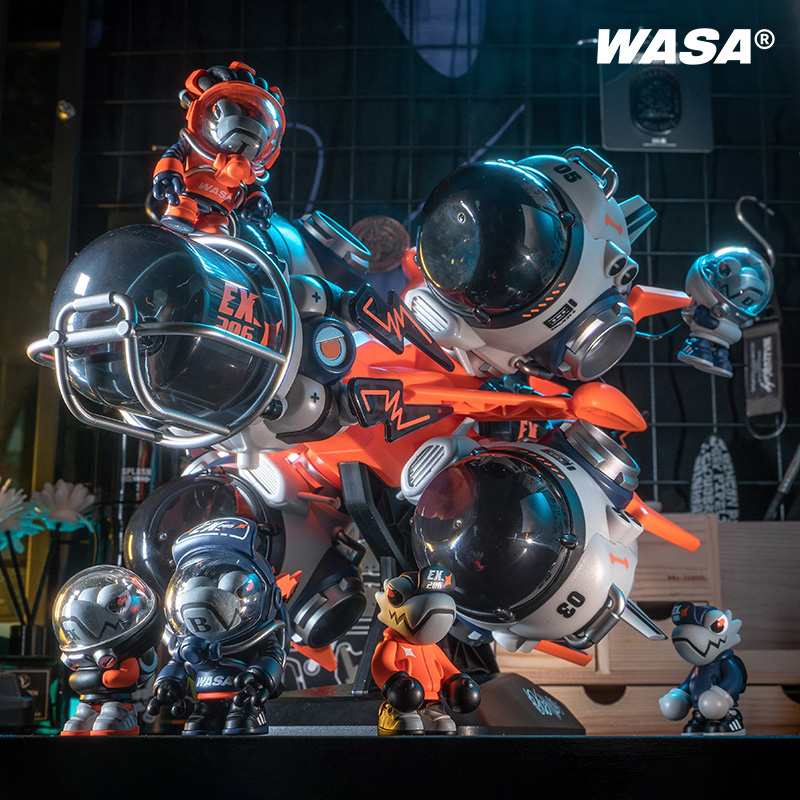 WASA飞船模型潮玩盲盒