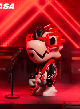 WASA变色龙新品朋克龙潮玩盲盒手办摇头摆件汽车载挪车号码牌男生