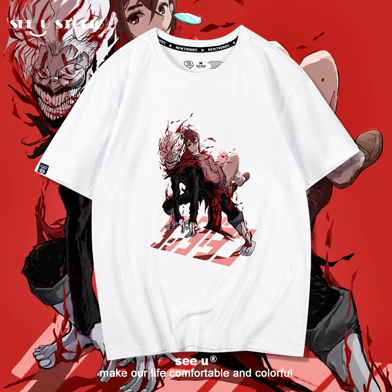 胆大党t恤超自然武装当哒当短袖Dandada健桃cp周边上衣纯棉潮宽松