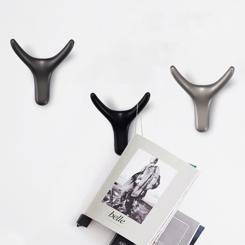 墙上打孔挂钩入户门挂衣钩高级