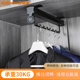 浅衣柜伸缩挂衣杆衣整体橱柜内挂衣器竖纵向衣通杆配件顶装 抽拉式