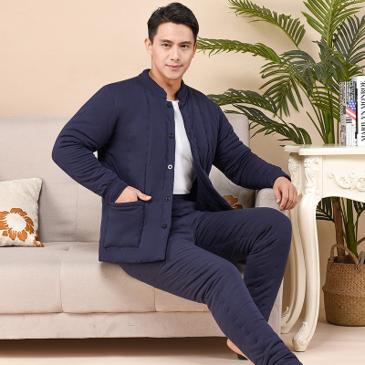 手工男士冬季保暖高腰棉袄棉裤