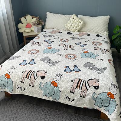 双面纯棉床盖单件四季通用全棉夹棉防滑床单加厚绗缝被榻榻米炕单