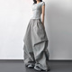 女垂感显瘦宽松休闲长裤 2026春夏工装 风高腰阔腿裤 高个子设计感
