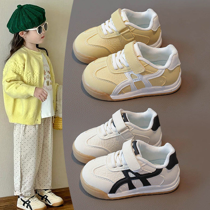 女童休闲板鞋2026新款春秋中小童软底轻便德训鞋男童运动鞋儿童鞋