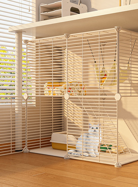 猫笼子家用室内猫窝豪华笼子猫别墅带厕所一体猫屋舍超大自由空间