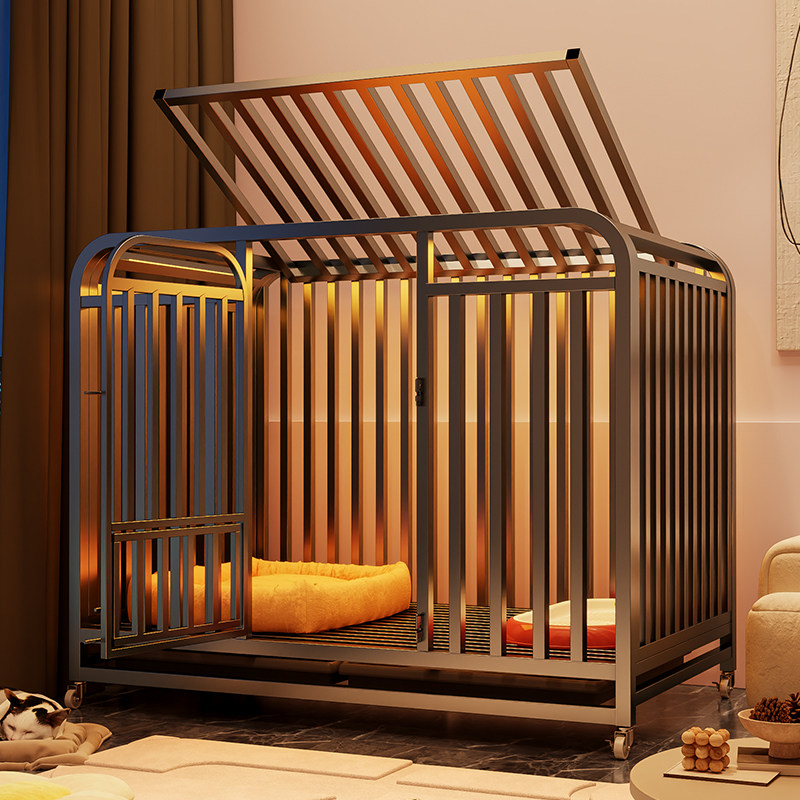 家用室内狗笼子大中型犬移动狗屋带厕所分离宠物围栏狗窝超大空间,宠物/宠物食品及用品,狗笼子,淘宝优惠券,粉丝福利购,淘宝优惠卷