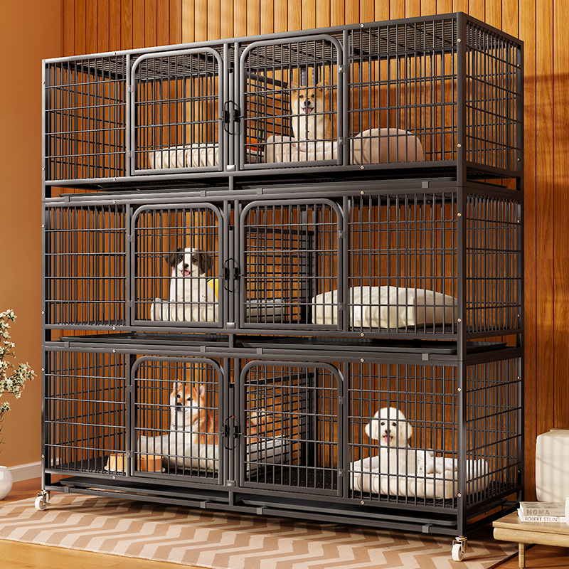 猫狗笼子繁殖笼大中小型犬养殖带隔断厕所宠物店子母笼繁育笼鸽笼